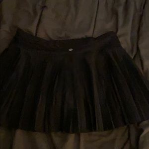 Black Fringe Lululemon Skirt